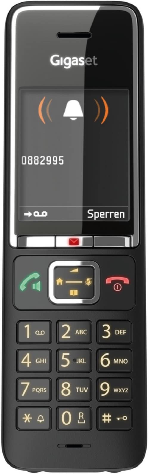 Gigaset Comfort 550A Analog Telephone Caller Id Black, S30852-H3021-B104