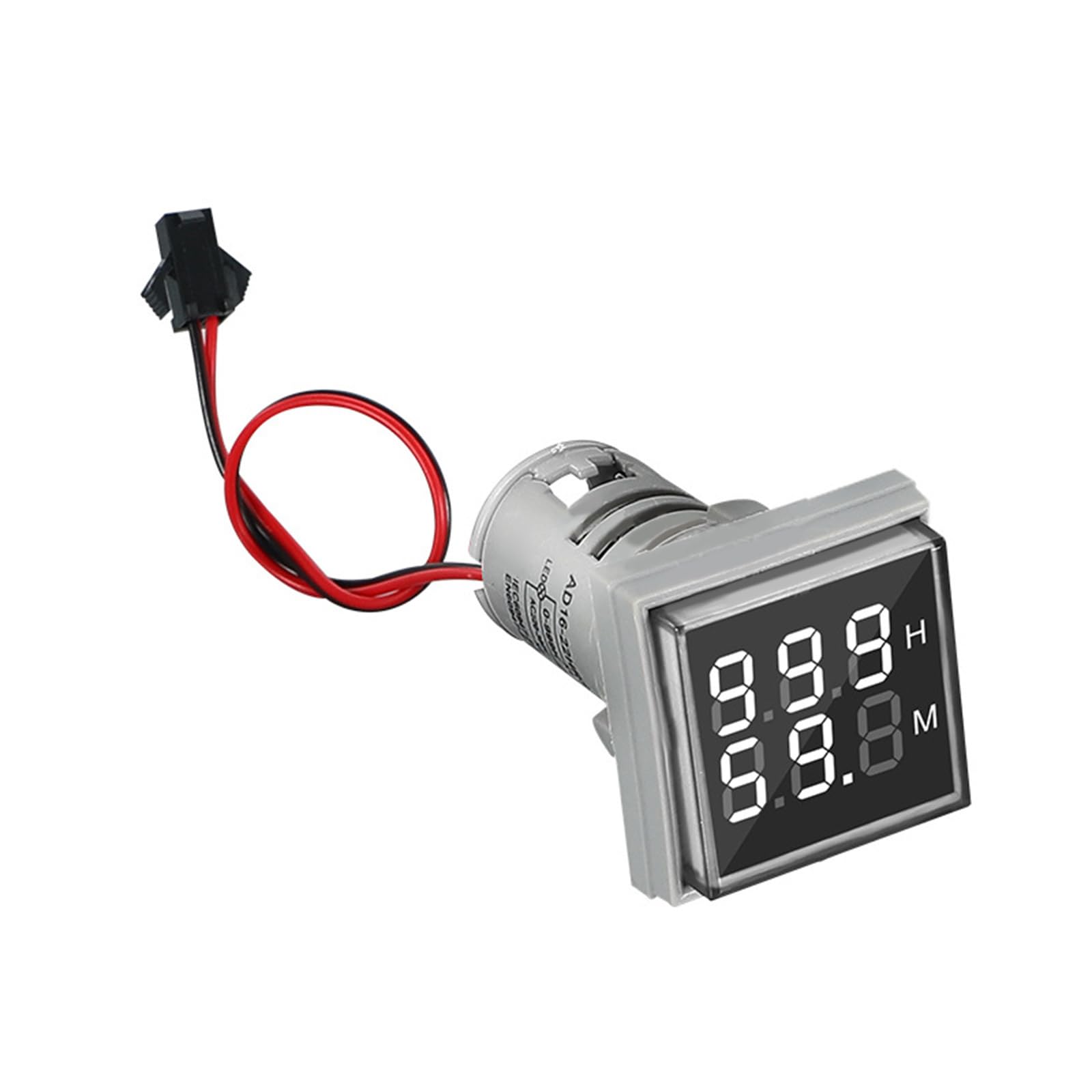 Efficient Double Display Hour Meter with Robusts Designs & High Visibilities Flame Retardant for Industrial Application Ventilated Designs Timer