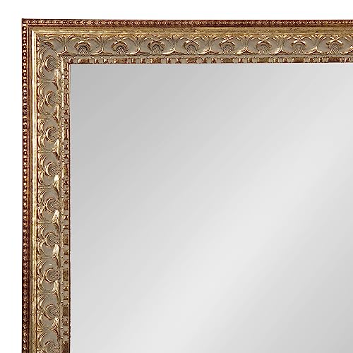 Kate And Laurel 225641 Johann Traditional Rectangular Ornate Wall Mirror thumb #5