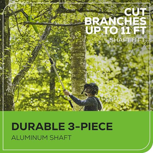 Greenworks 40V 8-Inch Cordless Polesaw, 2.0Ah Battery and Charger Included PS40B210 - Image 7