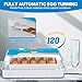 Incubators for Hatching Eggs 15-35 Eggs Incubator with Automatic Egg Turning and ℉Temperature Display LED Candler Poultry Incubator for Hatching Chicken Duck and Quail Incubator (Blue)