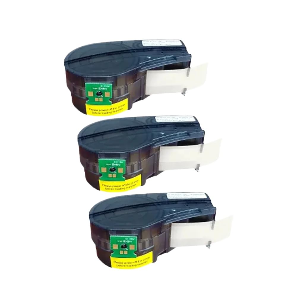 Rotoli di cartuccia per etichetta in nylon sostitutiva per marcatori di produttori di etichette portatile M210 M211(3PC M21-1500-427)