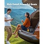 soundcore Boom 2 By Anker, Outdoor Speaker, 80W, Subwoofer, BassUp 2.0, 24H Playtime, IPX7 Waterproof, Floatable, RGB Lights, USB-C, Custom EQ, Bluetooth 5.3, Portable for Camping, Beach, and Backyard - Image 3