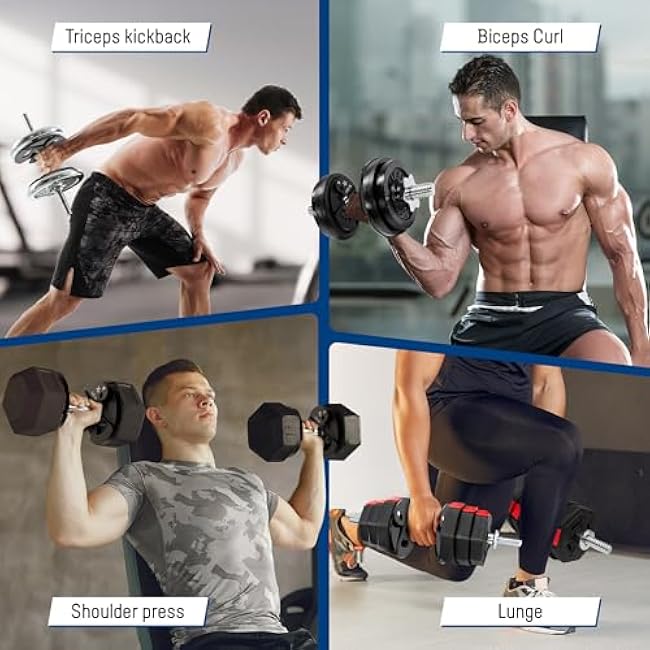 Yes4All Fractional Weight Plates Set, Available In Steel And Rubber, Set of 2/4/6 Plates in 1.25LB, 2.5LB, or 5LB Sizes, Micro Change Plates for Dumbbell and Olympic Barbell Weightlifting