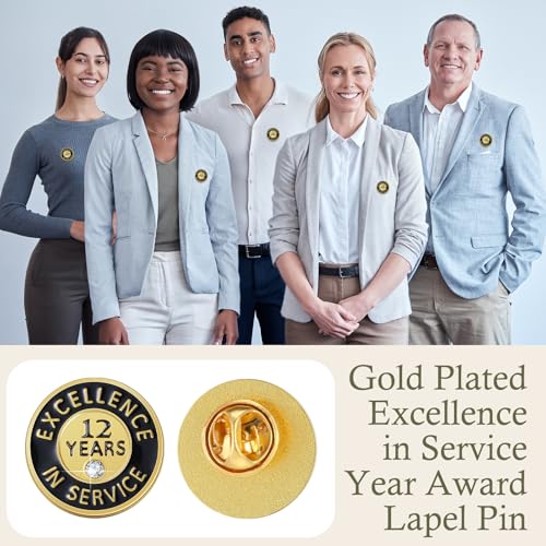 Image of Ferreve 50 /20 Pcs Year of Service Pins Employee Excellence Award Lapel Pin Performance Recognition Reward Anniversary