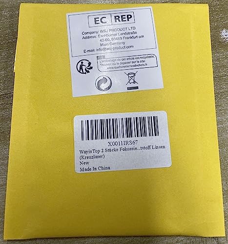 WayinTop 2 szt. 650 nm obiektyw z regulacją ostrości laserowy czerwony krzyż moduł diodowy 3-5 V ze sterownikiem plastikowa soczewka (laser krzyżowy)