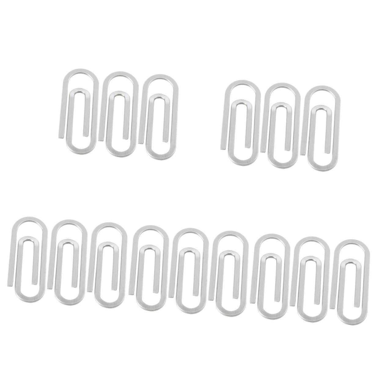DOITOOL 5 Set Fermacarte Inossidabile Clip Per Documenti E Fermasoldi Pratici E Resistenti Per Ufficio E Casa 3 Pezzi * 5