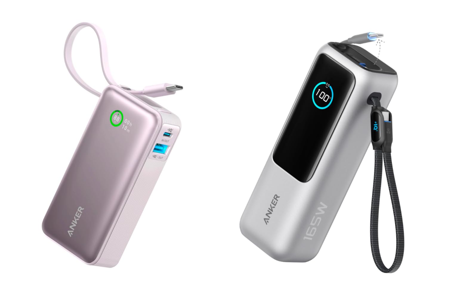 Anker Nano 10 000mAh Portable Charger with USB-C Cable 30W Output for iPhone MacBook Galaxy Zolo 25 000mAh