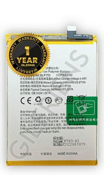 Image of Original BLP793 Battery for Oppo Norzo 30A / Norzo 30 pro / C25 / C11 C12 C13 C15 Battery with 1 Year Warranty**(A0134)