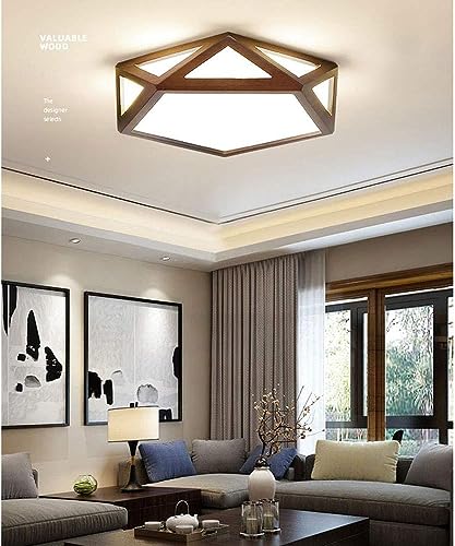 Lustre LED géométrique à multiples facettes pour plafond - 5