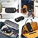 YOUSHARES Insulin Kühltasche mit 2 Kühlakku - TSA Diabetiker Tasche für Diabetikerzubehör, Epipen, Spritzen, Insulin und andere Medikamente Zubehör, Medikamententasche Pen Kühlbox auf Reisen (Schwarz)
