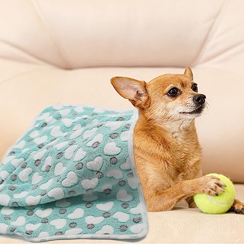 Image of 1 Pack 3 Puppy Blankets Super Soft Warm Sleep Mat Love Print Blanket Fluffy Fleece Pet Blanket Flannel Throw Dog Blankets for Small Dogs Puppy Dogs Fluffy Cats,Mix Love-Medium(29 inchx20 inch)