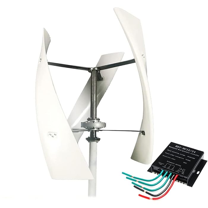 Buy 9000W No Noise Wind Generator Power Turbine Vertical 3 Blade, Wind Turbine Generator Kit