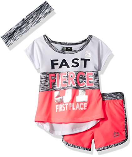 RBX Baby Girls' 3 Piece Tank, Short & Headband Set
