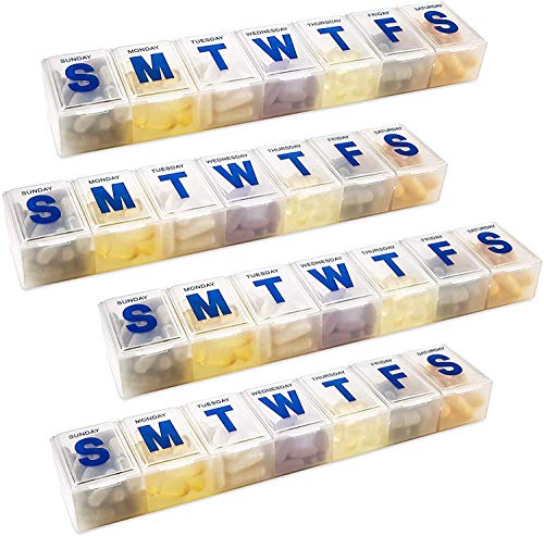 Weekly Pill Organizer - 7-Day Pill Planner Extra Large Pill Planner and Daily Pill Organizer and Medicine Reminder… - Image 8