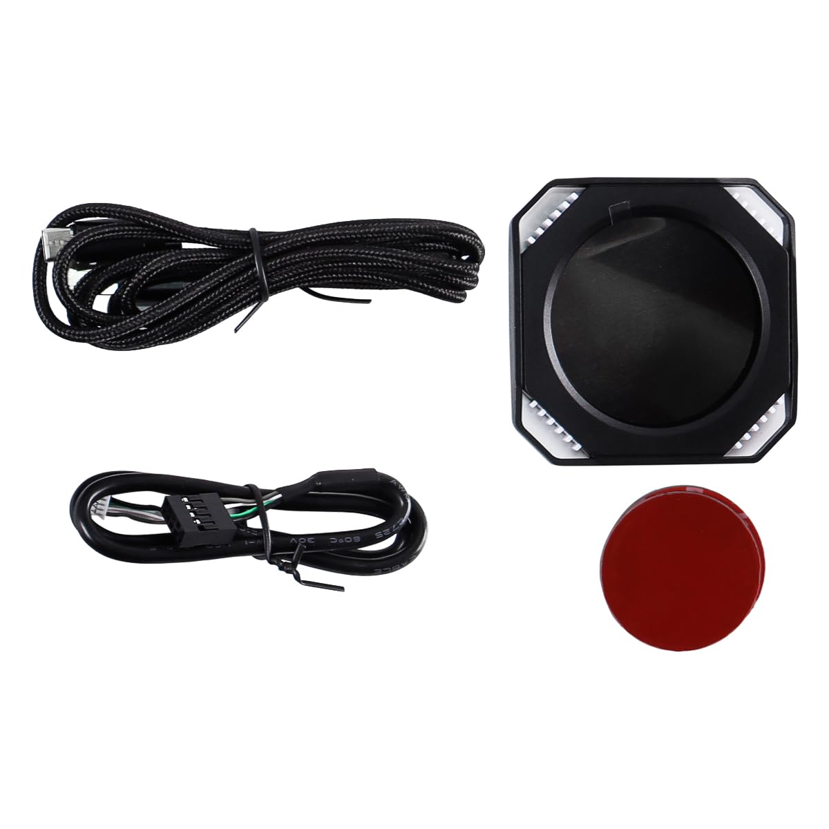 Monitor de temperatura de computadora de 2,1 pulgadas, pantalla de refrigeración líquida con monitor USB dinámico DIY, kit de actualización de pantalla LCD con enfriador de CPU y GPU RGB
