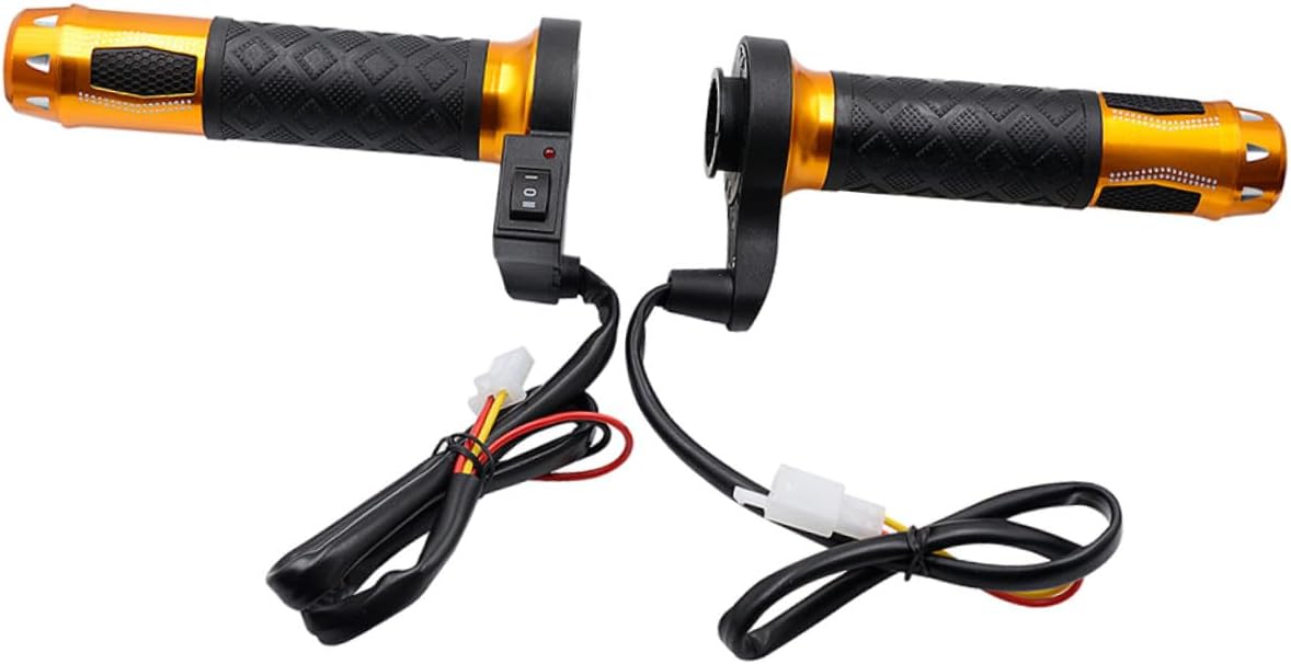 Mobestech Podgrzewana Kierownica Motocyklowa 12v Elektryczna Rączka 22mm Średnica Ciepło Dla Złota Łatwa Instalacja
