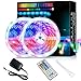 Tira LED, RGB 10M (2*5M) Luces LED 5050 SMD 24V Con 44 Teclas Control Remoto IR Habitación Que Cambian De Color Luz De Ambiente Para el Hogar Dormitorio Habitación TV Coches Fiesta Boda