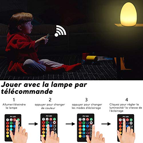 Mr.Go - Luce notturna a LED da 22 cm, per bambini