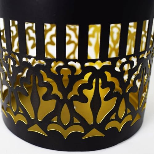 Image of Solar Mandala Light - Metal Cutout Decorative Garden Lamp, Warm Glow