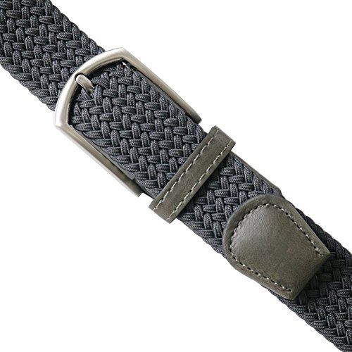 Image of 2pcs Men's Stretch Woven 1.3 inch Wide Elastic Braided Belts