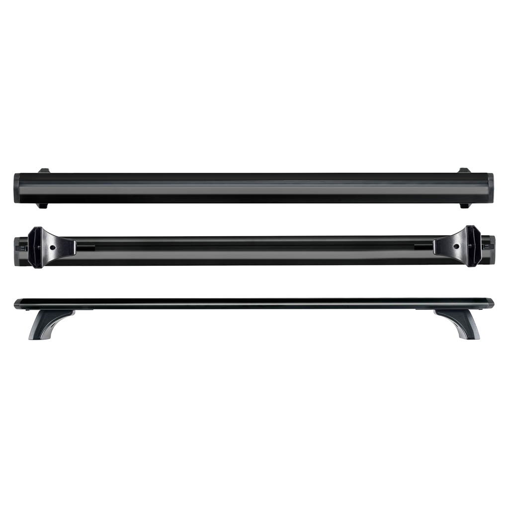 Cruz Arearicambi - Barras portaequipajes Modelo Airo Dark X aerodinamiche de Aluminio Color Negro 128cm Plateado