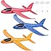 Toyvian 3er Pack Flugzeugspielzeug 14.57foam Segelflugzeug manuelles Werfen Spaß Herausforderung Modellflugschaum Outdoor-Sportspielzeug fliegendes Spielzeug für Kinder mit 3 Fallschirmjägern