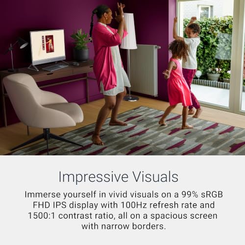 Image of Dell 27 inch All in One FHD Desktop Computer, Core 7 150U, 64GB DDR5, 1TB SSD | FHD IPS Display, Integrated Intel Graphics, Windows 11 Pro, Copilot, Numeric Keypad, With Keyboard & Mouse