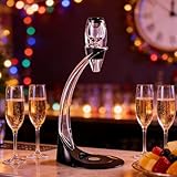 Njidher Wine Decanter - Portable Quick Versatile Kitchen Utensil, Wine Aerator Decanter | For Home Kitchen Dinner Celebration Tasting Family Celebrations Birthday Christmas Valentine's Day Picnic - Image 3