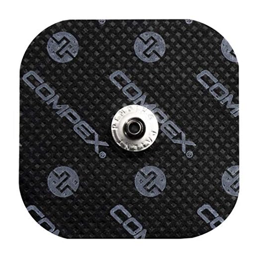 CefarCompex 6260760 - Electrodos Easysnap Performance, 5 X 5 cm, color azul