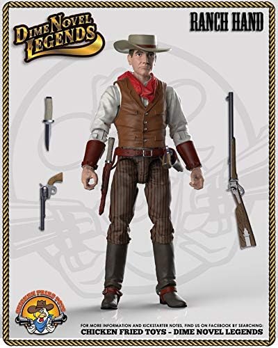 Dime Novel Legends 1/18 Scale (4" Tall) Old west Action Figure Ranch Hand