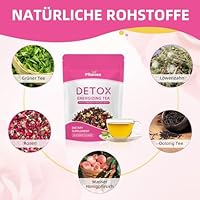Detox Tee zum Abnehmen 3er Pack – Detox Tea for Weight Loss – 84 Tage Kräutertee für Stoffwechsel & Verdauung – Sanfte Reinigung mit Camellia & Löwenzahn