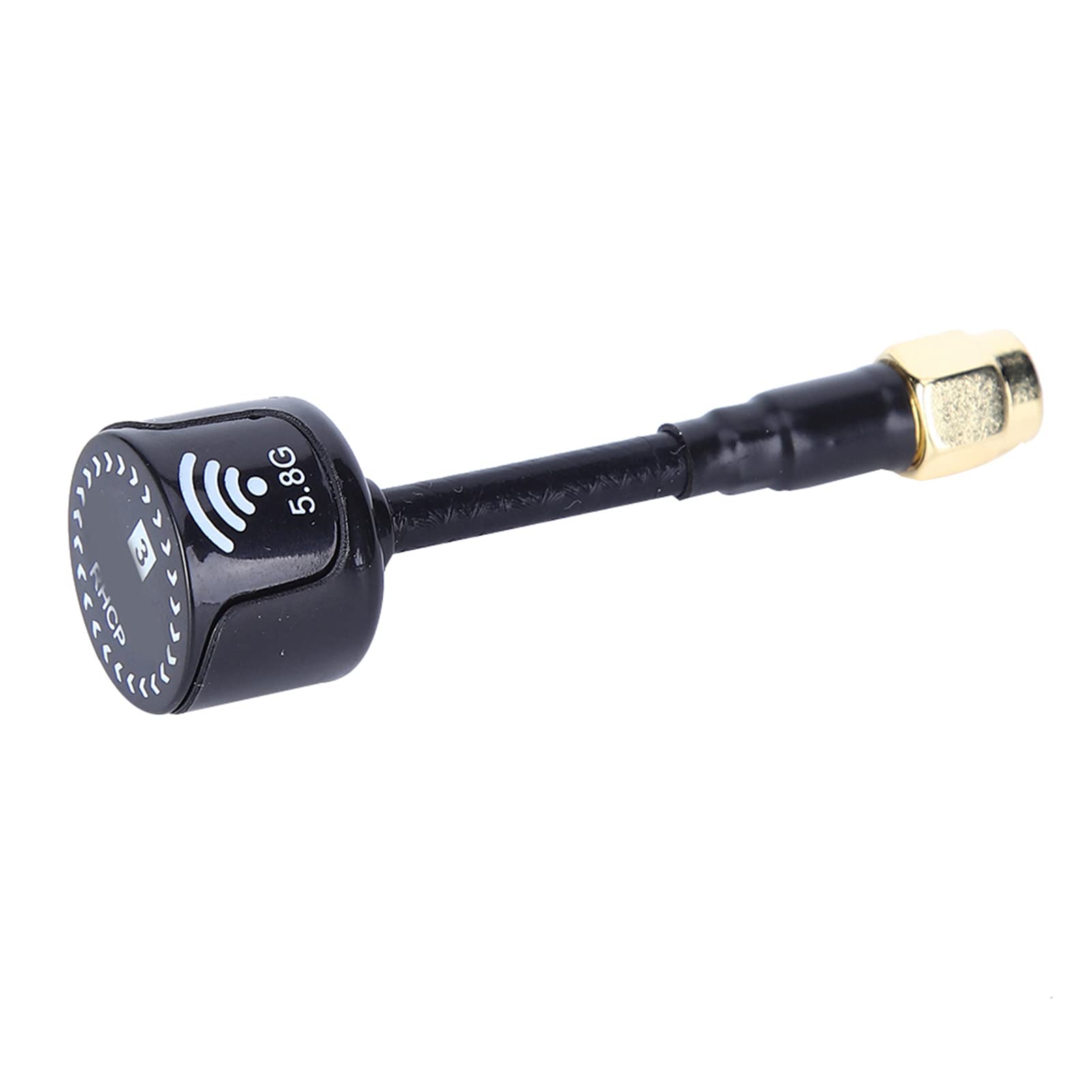 Akozon High Gain 5.8Ghz 3dBi RHCP Antenna for FPV Racing Drone RC Accessory – Quality Material for Strong and Durability, Black RPSMA Inner Hole (RP-SMA Inner Hole)
