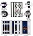Foldable Window Security Bars, Aluminum Anti-Theft Grilles with Lock, Sliding Guard Fence for Basement/Home(47x44in/120x110cm)