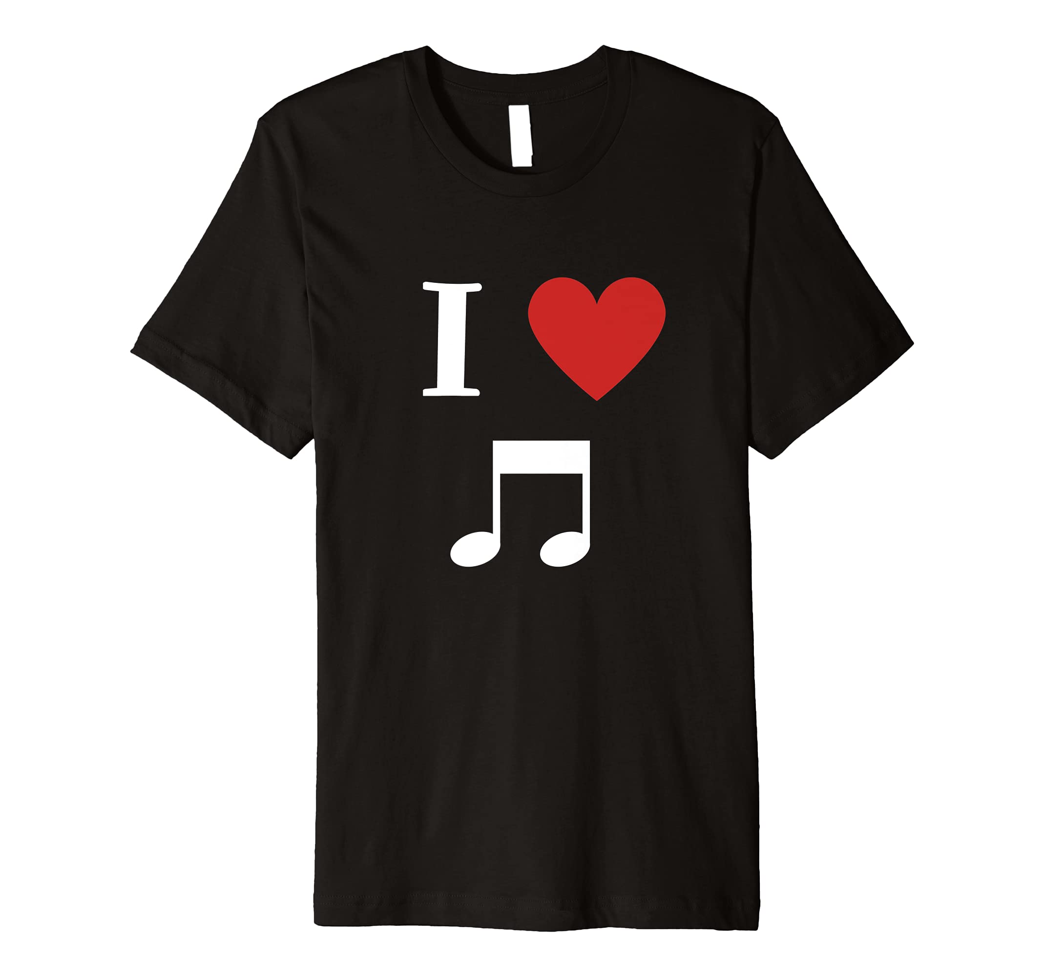 I Love Music T Shirt - Music Lovers Gift - Musician Clothing