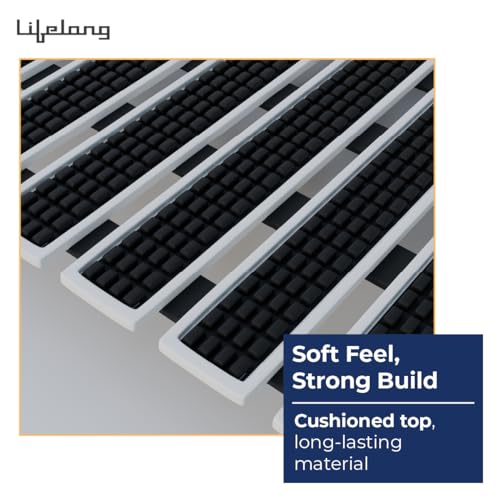 Image of Lifelong Bathmat for Home | Anti-Skid Bathroom Mat, Water Resistant Non-Slip Floor Mat for Bathroom, DIY Customisable Size Mat for Kitchen, Quick Drying Foot Mat, Silicone Suction Cup for Strong Grip