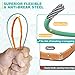 Drainsoon 50 Inch Sink Snake Drain Hair Removal Tool, Anti-break Long Drain Snake Hair Clog Remover, Hair Catcher Plumbing Drain Cleaning Tool for Shower, Bathtub, Small Tube, Pipe Line (Green-3P)