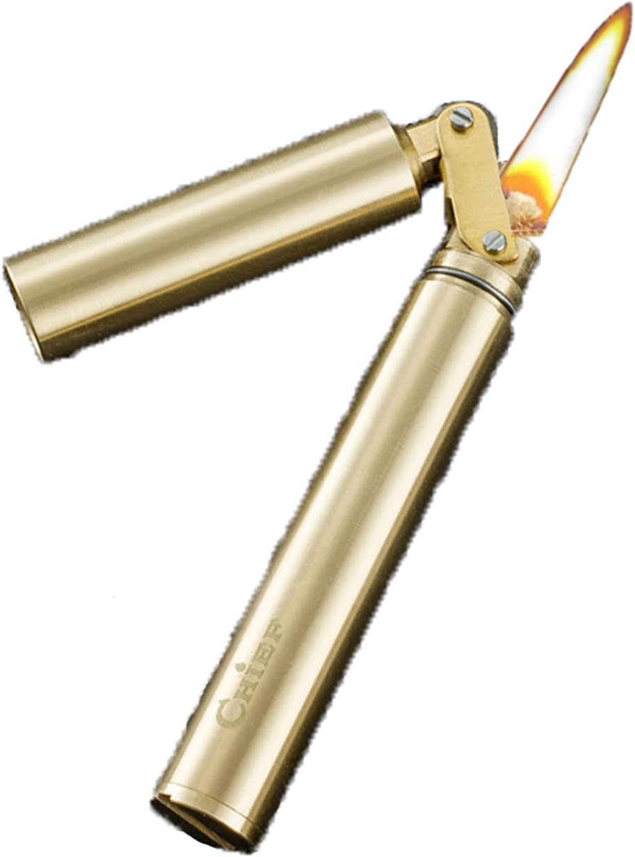 Kerosene Lighter, Retro Oil Lighter, Slim, Cigar, Injectable, Windproof, Lightweight, Outdoor Use, Barbecue, Hiking, Gift
