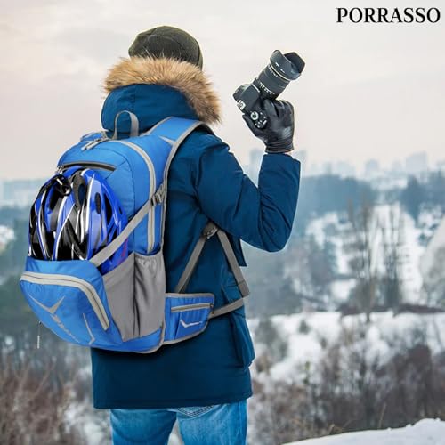 Mochila impermeable para senderismo 20L ligera azul claro miniatura 2