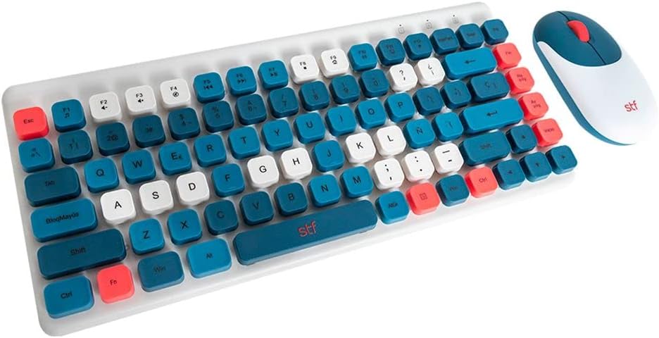 STF Viva Wireless Keyboard and Mouse Combo (Blue)