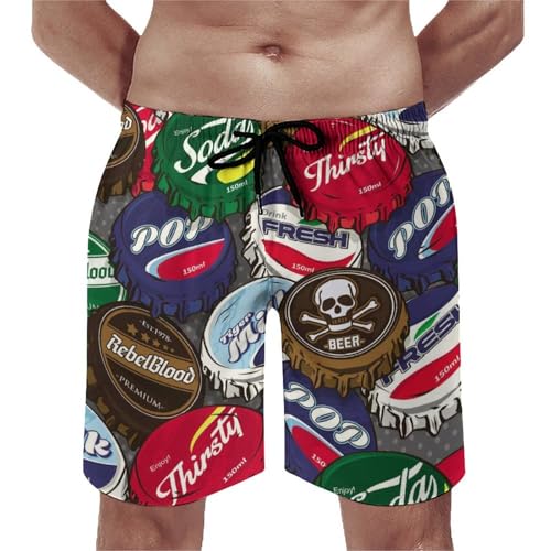 Maillot de bain homme imprimé bière pour vos soirées piscine et plage