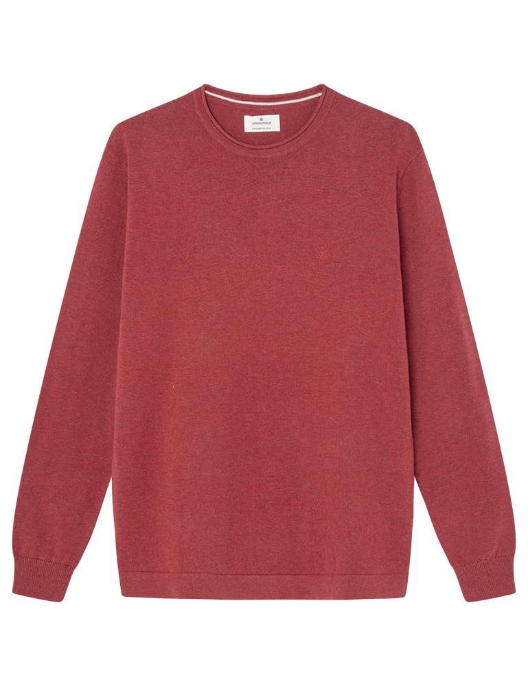 Springfield Men's Suéter Polo Sweater, Rojo,