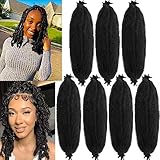 18 Inch Pre-Separated Springy Afro Twist Hair For Distressed Soft Locs Pre-Fluffed Marley Crochet...