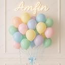 AMFIN (Pack of 50) Pastel Birthday Decoration Item Balloons - Multicolour gallery image