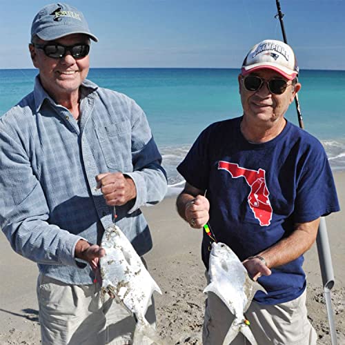 Gourami 6/12PCS Saltwater Pompano Rigs for Surf Fishing,Double Drops Pompano Rig with Floats,Florida Offshore Surf Fishing - Image 7