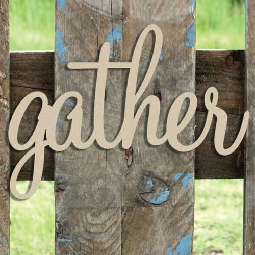 Unfinished DIY Wooden Gather Cutout - Paint Your own Spring