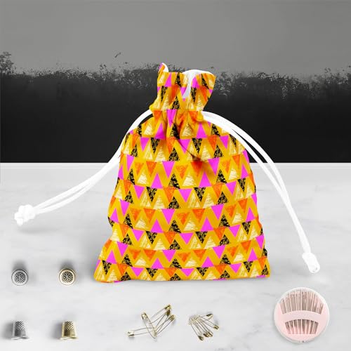 Image of ArtzFolio Mixed Triangled D3 | Pouch Wrist Potli Bag | Bag for Weddings & Casual Parties