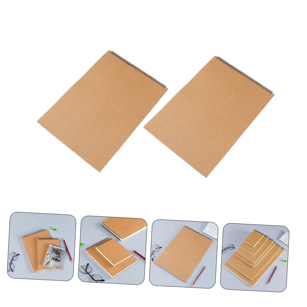 Quaderno degli Schizzi degli Studenti in Carta 2 Pezzi Color Khaki | Libri Disegno, Libro Disegno, Quaderni per Disegnare, Decorazioni Scuola, Spirale e Pagine Bianche