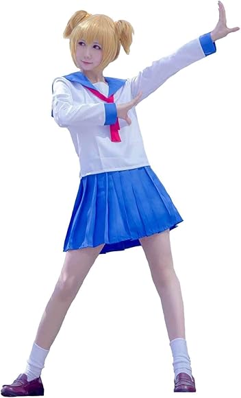 ポプテピピック ポプ子 セーラー服 コスプレ衣装 Sサイズ ポプテピピック ポプ子 セーラー服 コスプレ衣装 Sサイズ