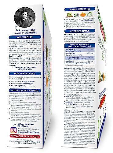 Solution Passiflore Aubépine SuperDiet pour endormissement difficile et nervosité - 2